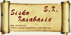 Sisko Kasabašić vizit kartica